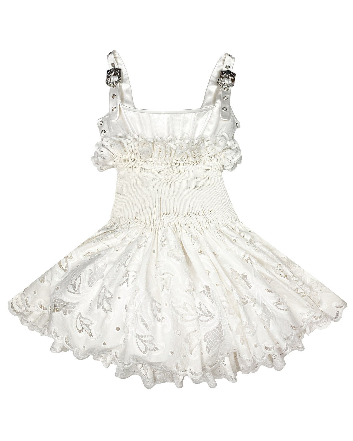 Faddy Bustier Smocked Dress