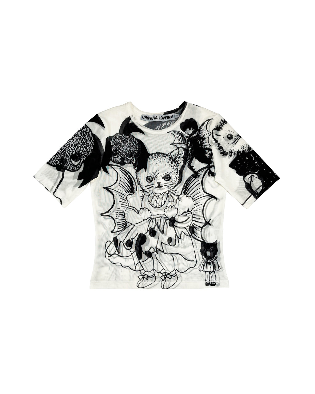 Cat Consort Short Sleeve Mesh Top