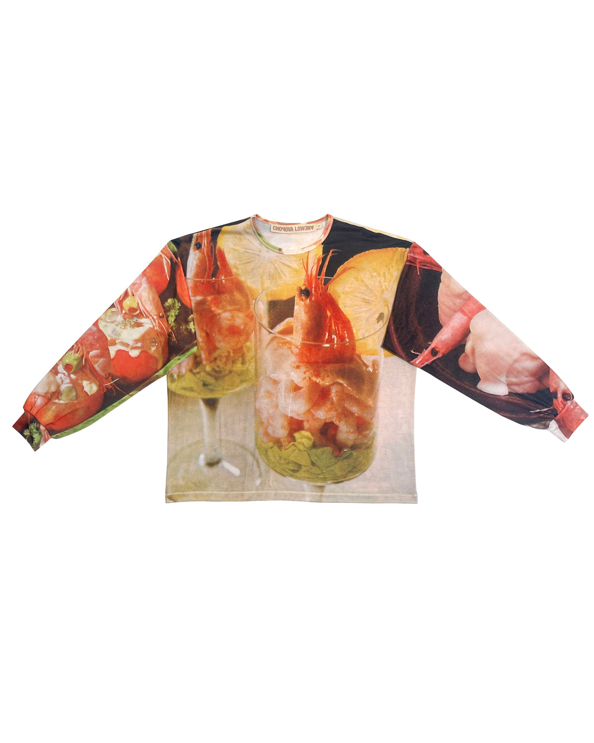 Shrimp Cocktail Oversized Jersey Top