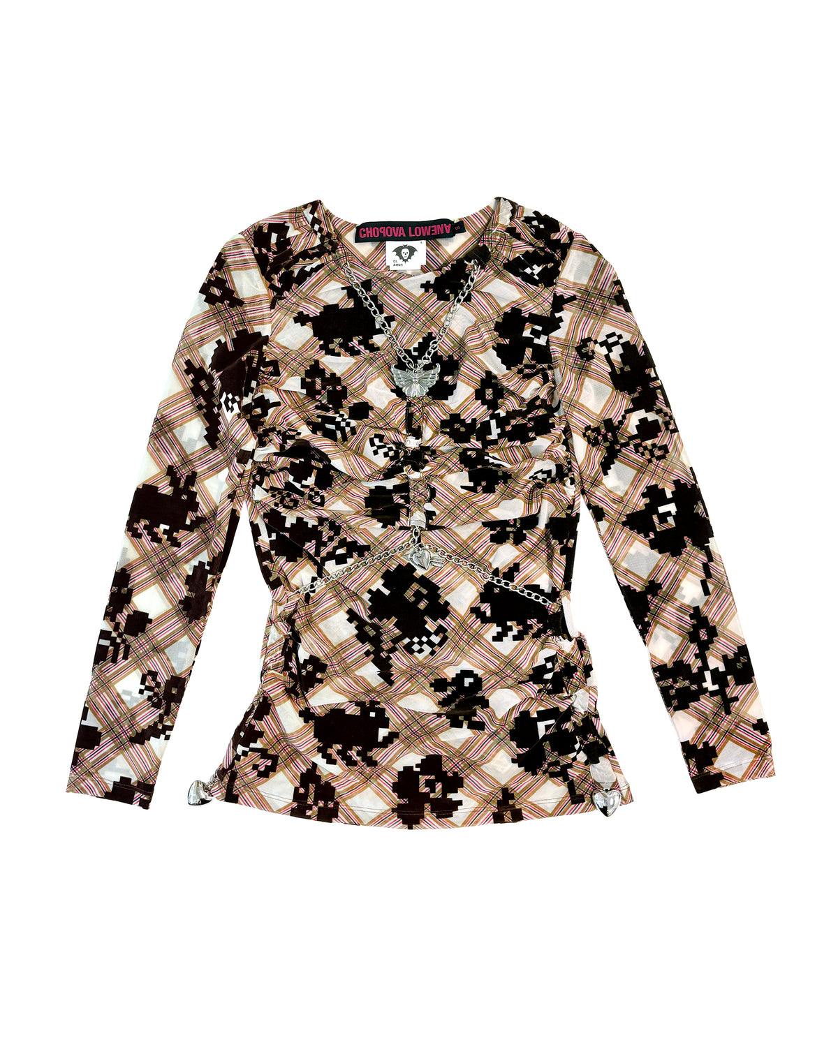 Exclusive Sonicscape Mesh Long Sleeve Top