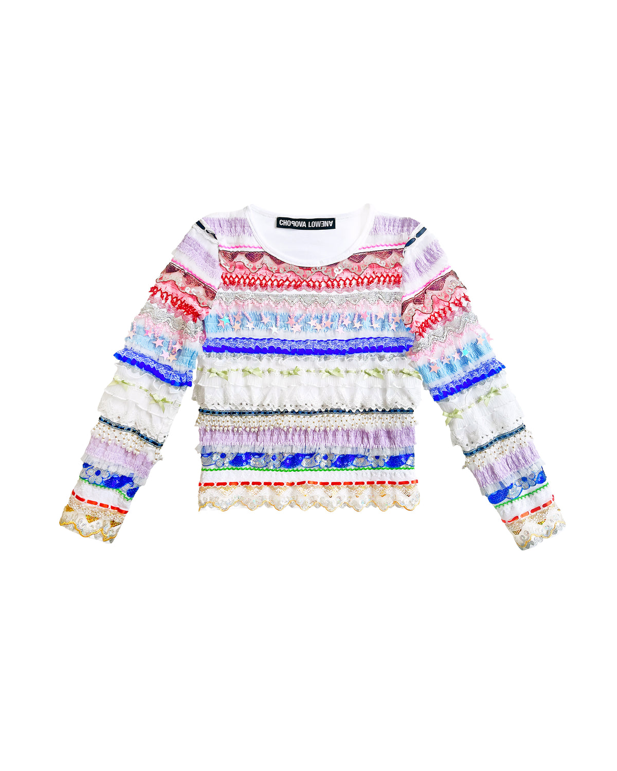 White Starbrites Jersey Top