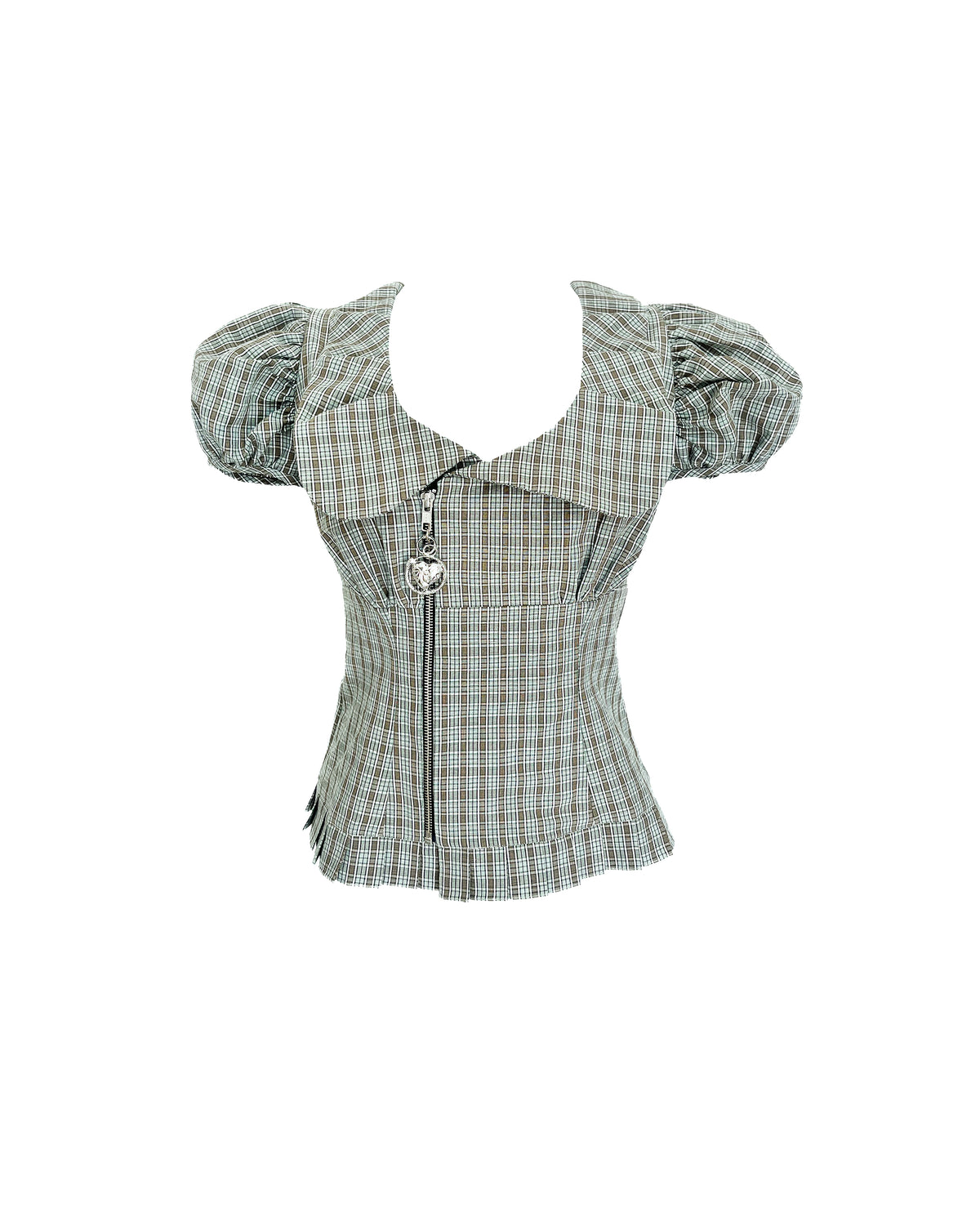 Spike Tartan Blouse