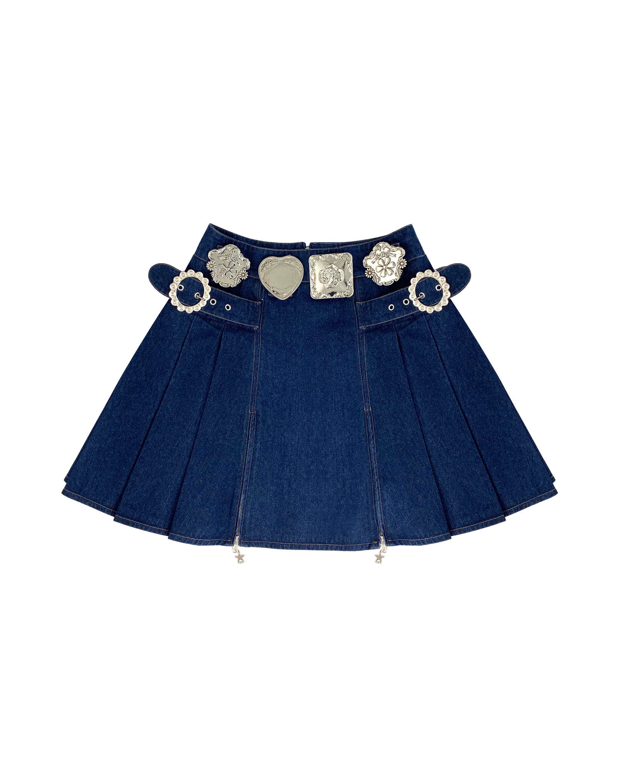 Biggity Denim Knee Skirt