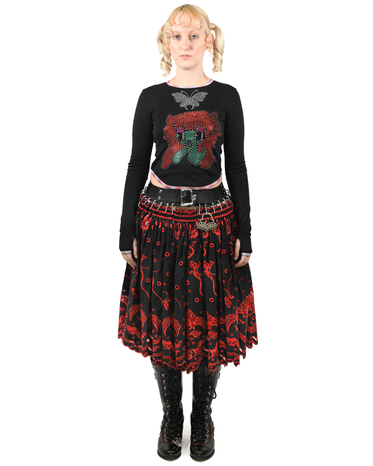 Exclusive Ida Knee Carabiner Skirt