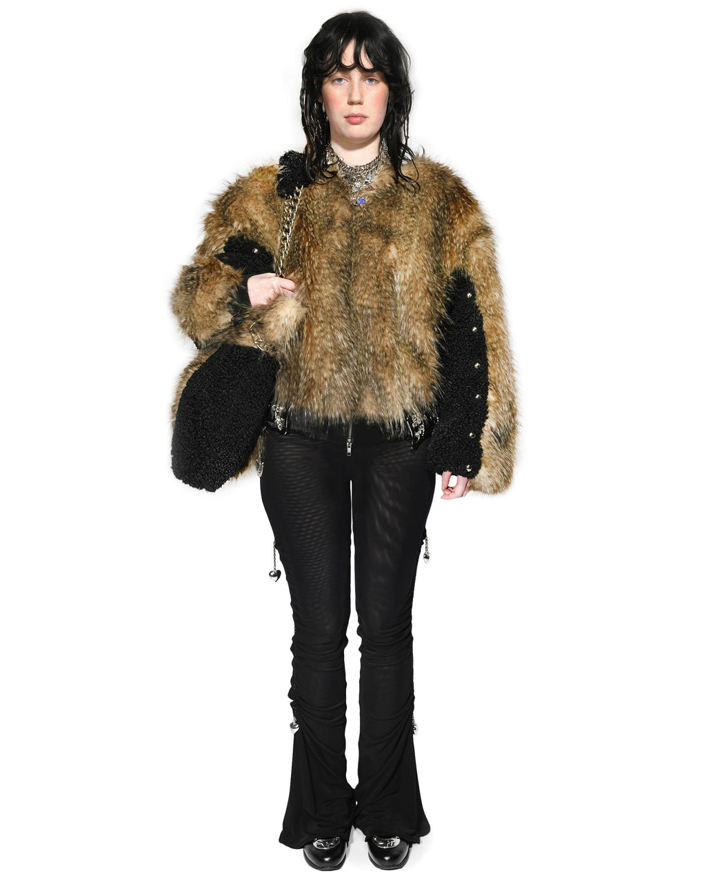 French Kiss Fur Bomber Jacket