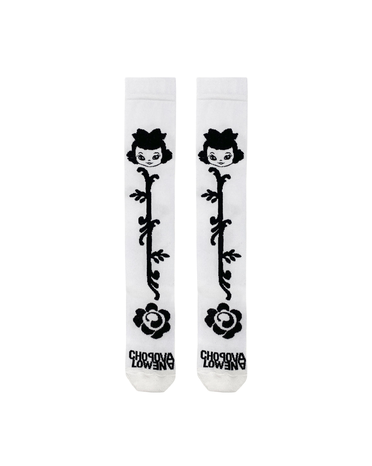Rose Bud Long Socks