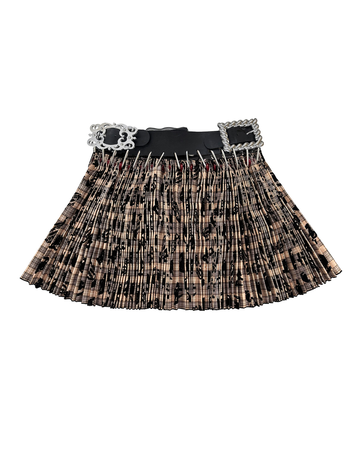 Exclusive Adjustable Belt Roll In Mini Carabiner Skirt