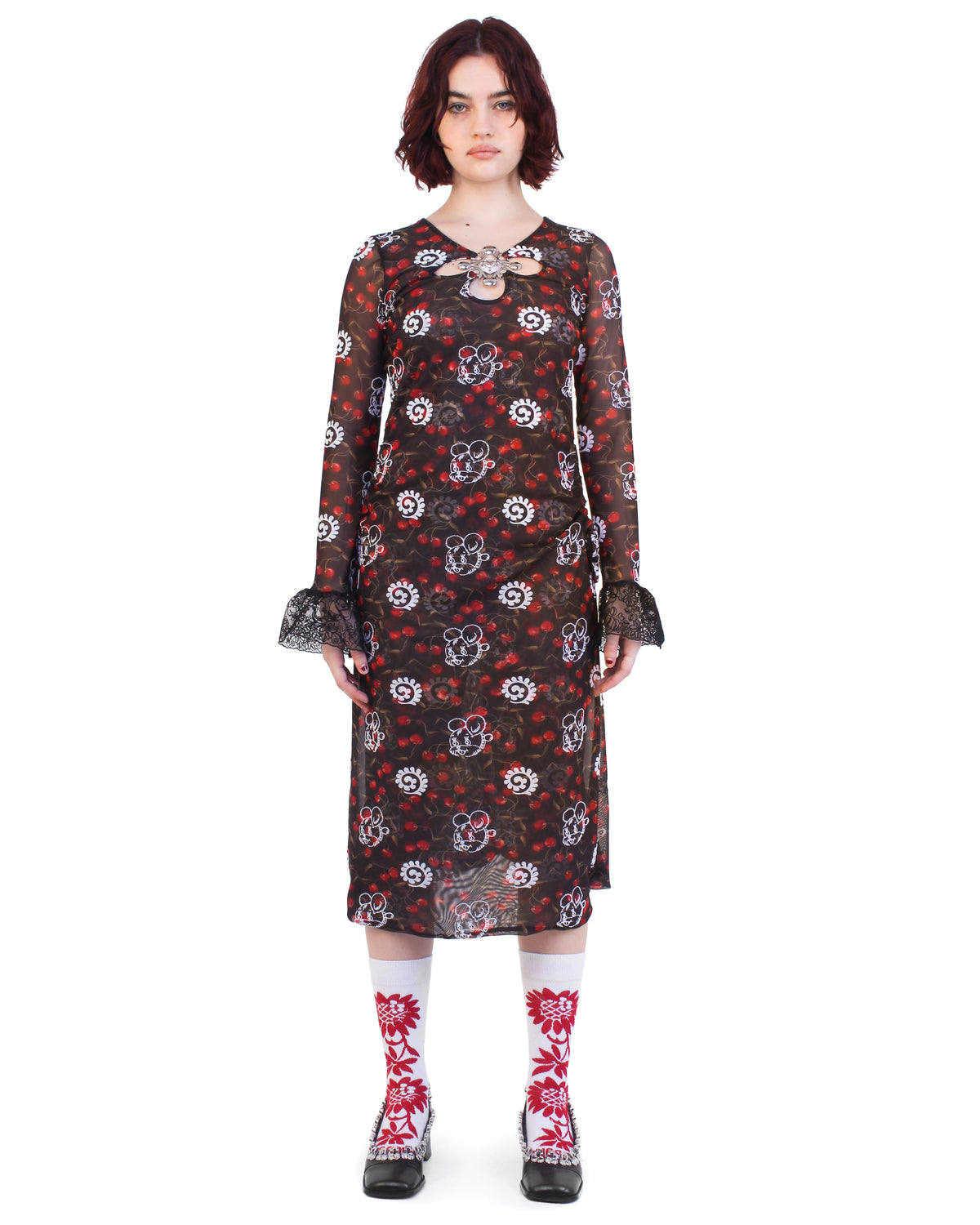 Windsucker Cherry Dress
