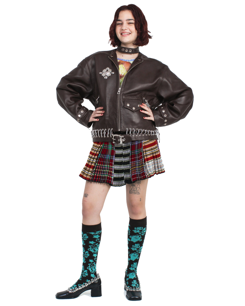 K-Point Leather Brown Jacket