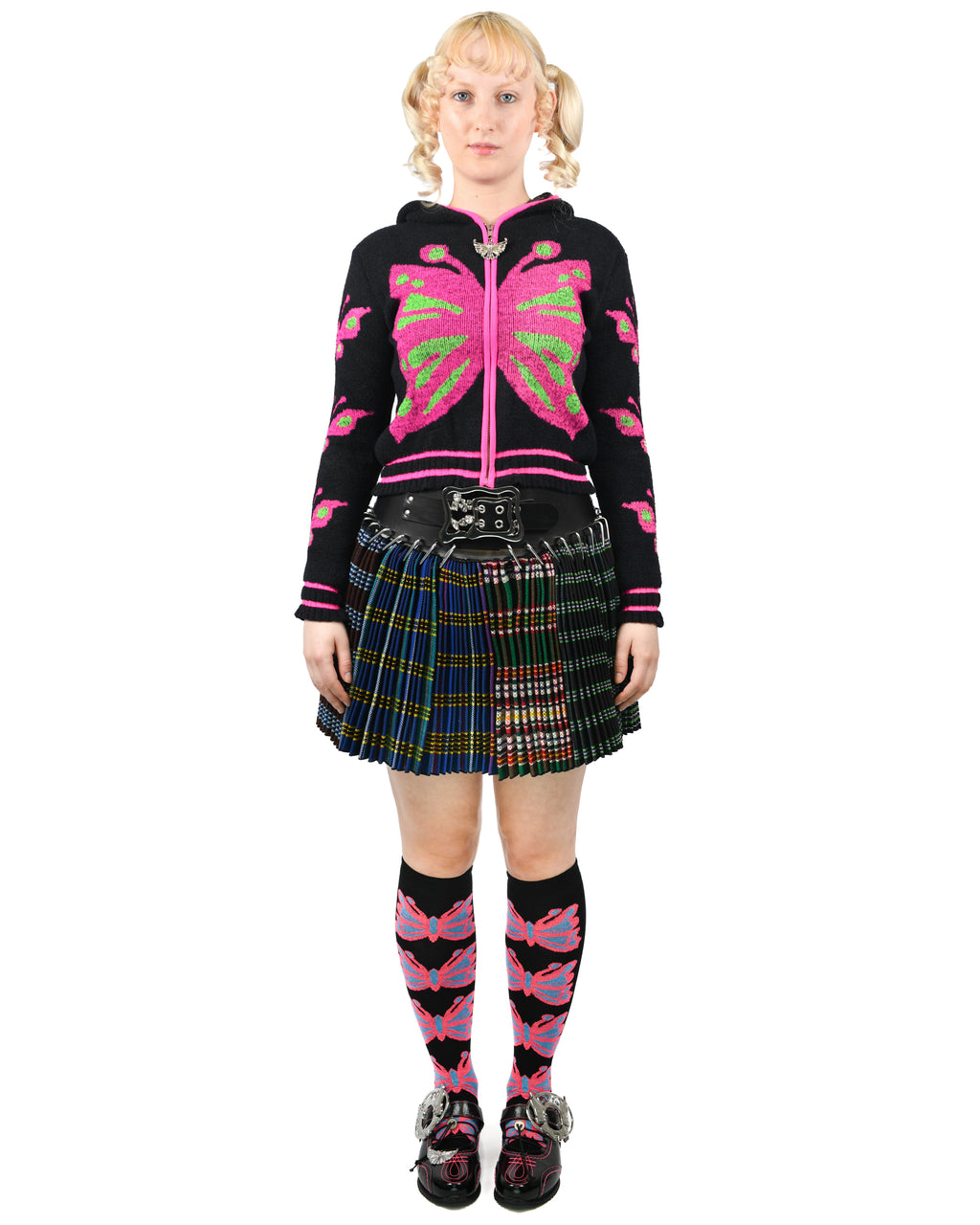 Gina Apron Folkloric Mini Carabiner Skirt
