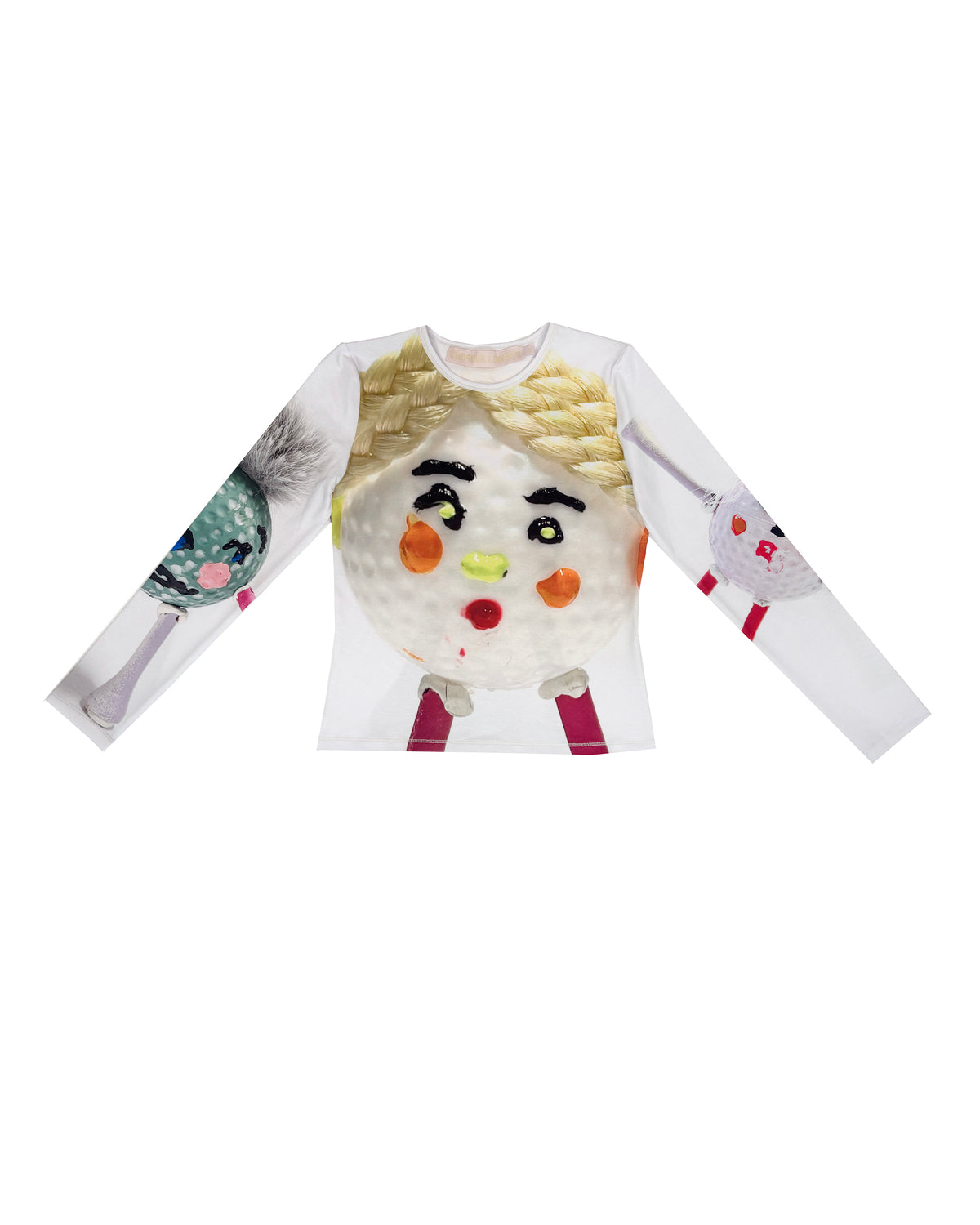 Golf Ball Fitted Jersey Top