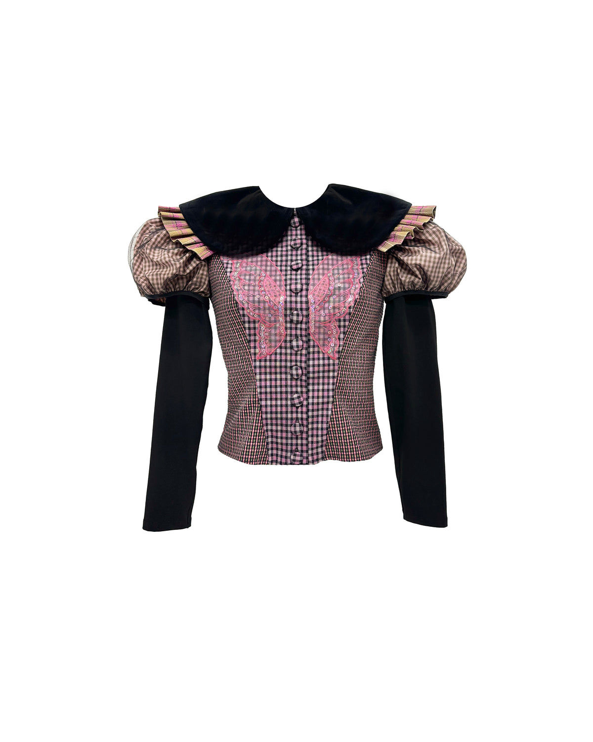 Swoon Tartan Blouse