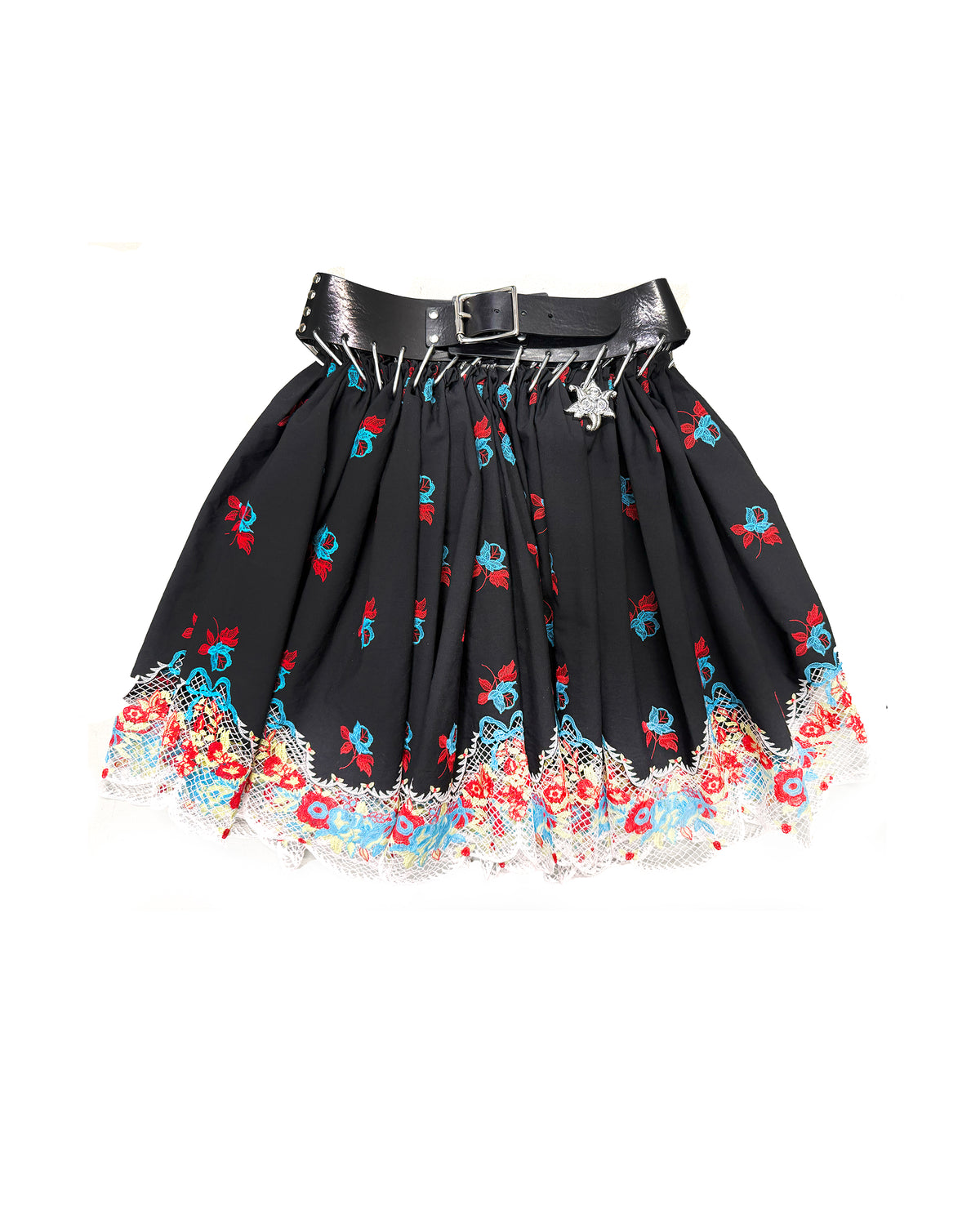 Sasha Broderie Knee Carabiner Skirt
