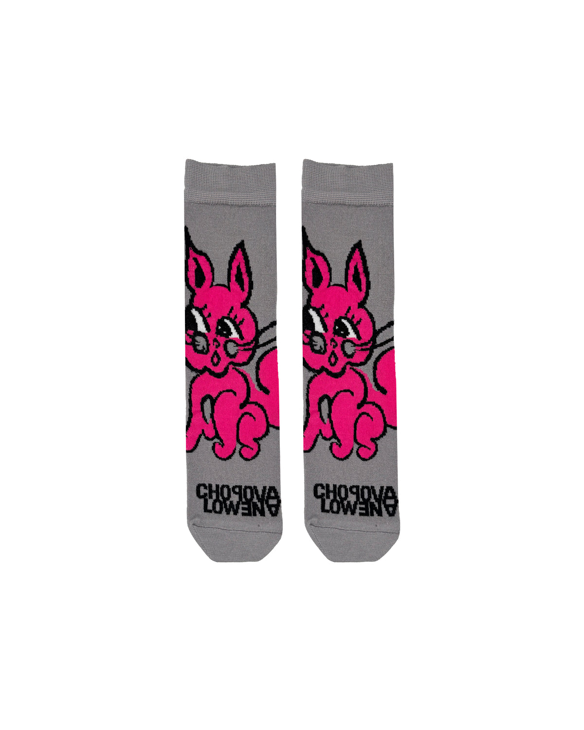 Pink Bun Bun Short Sock