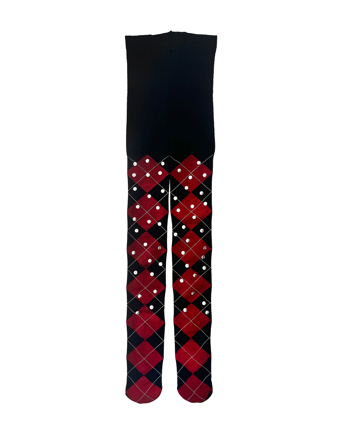 Red Argyle Tights