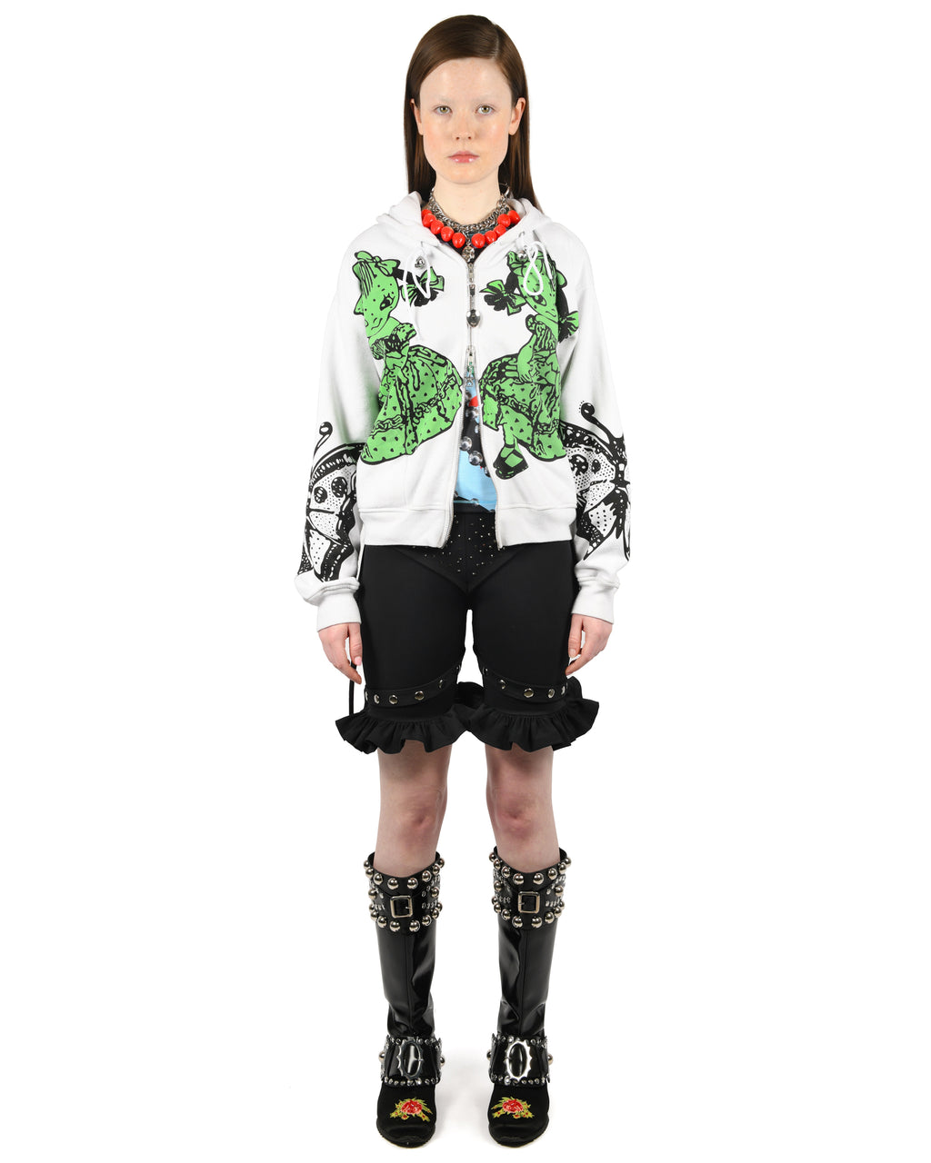 Double Dotty Zip Hoodie