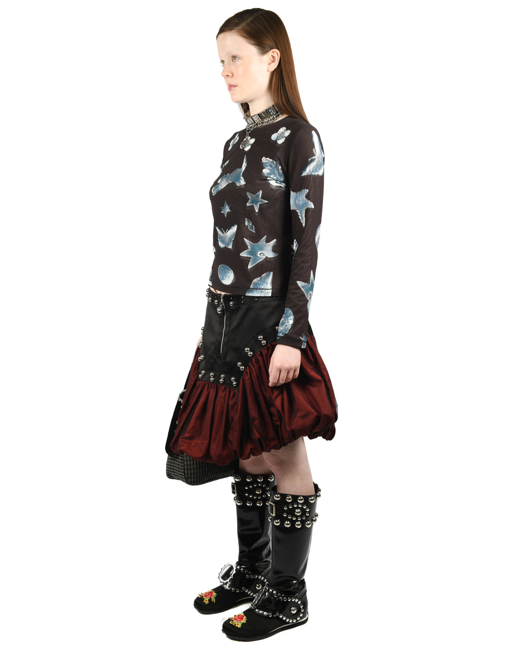 Backtuck Knee Skirt