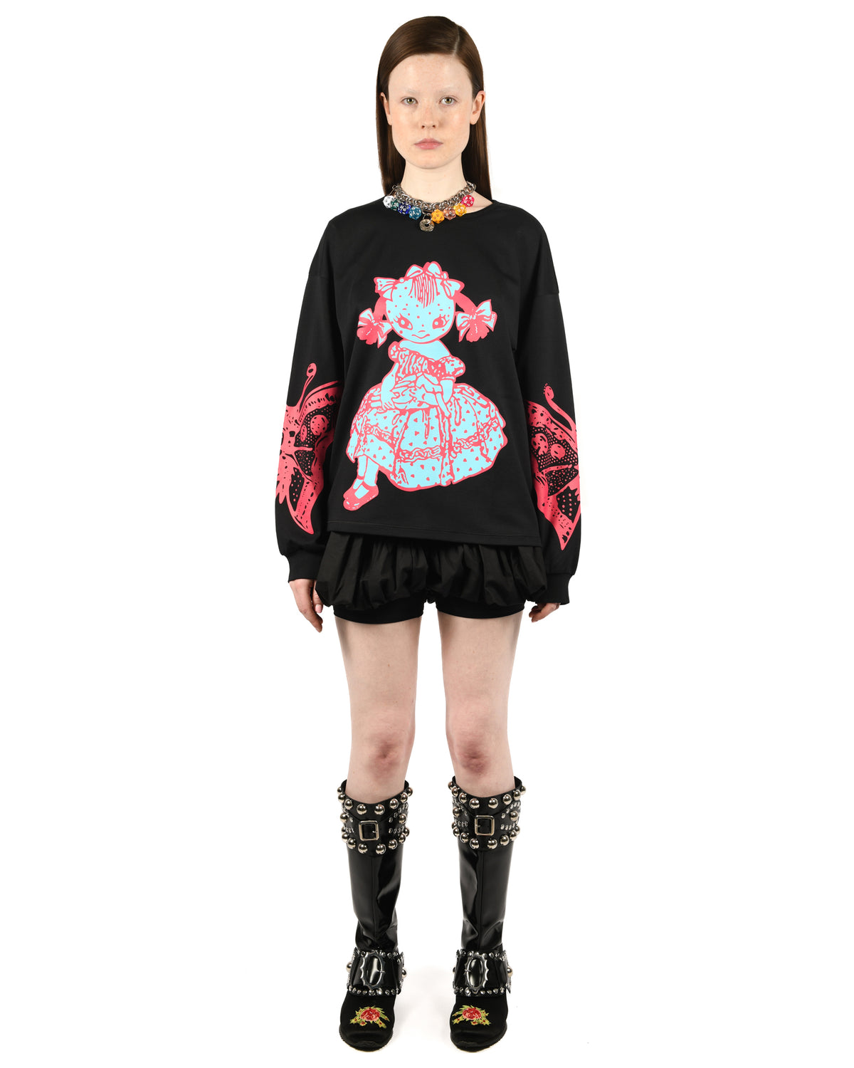 Dotty Oversized Jersey Top
