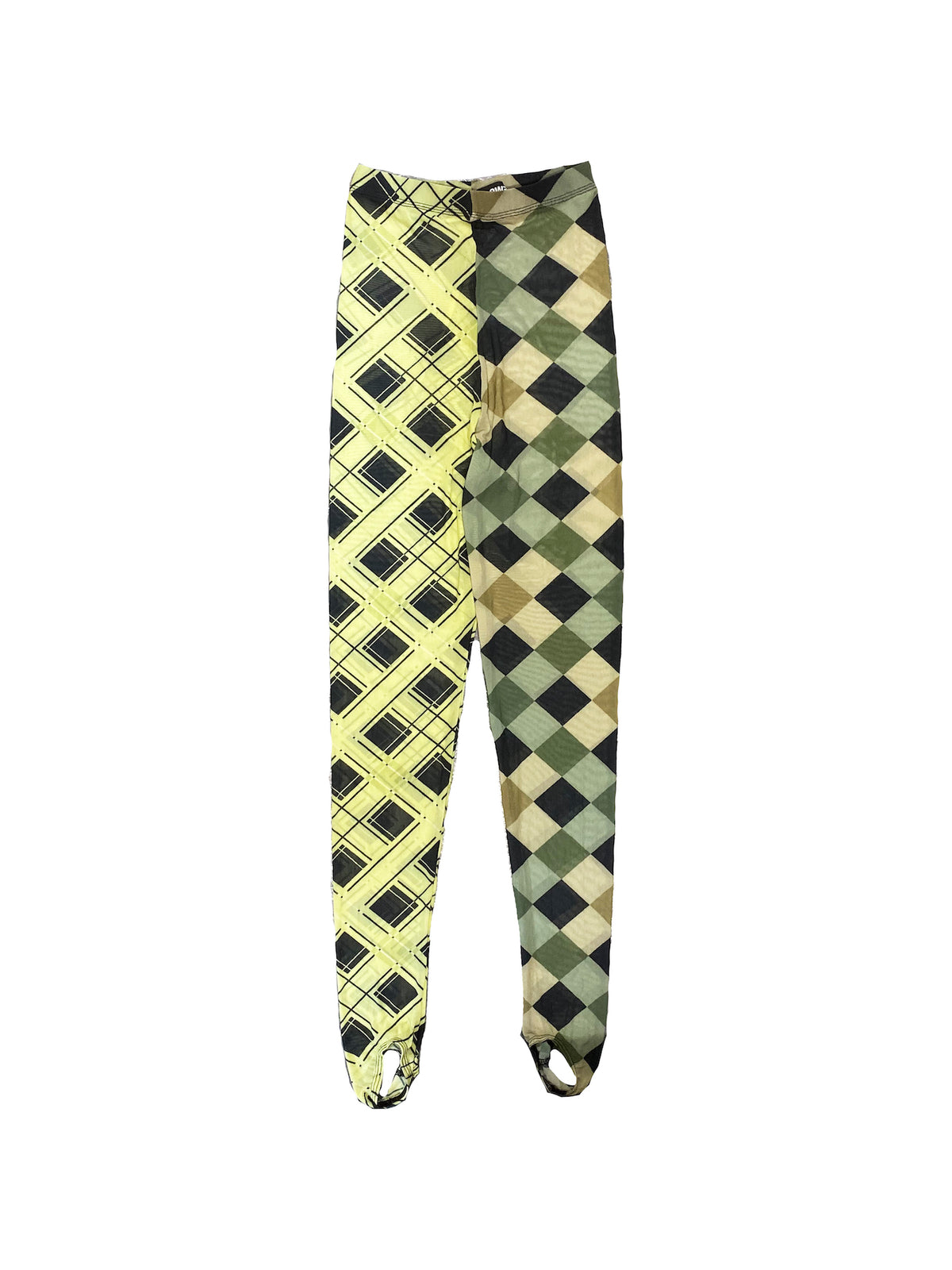 Argyle Mix Mesh Leggings
