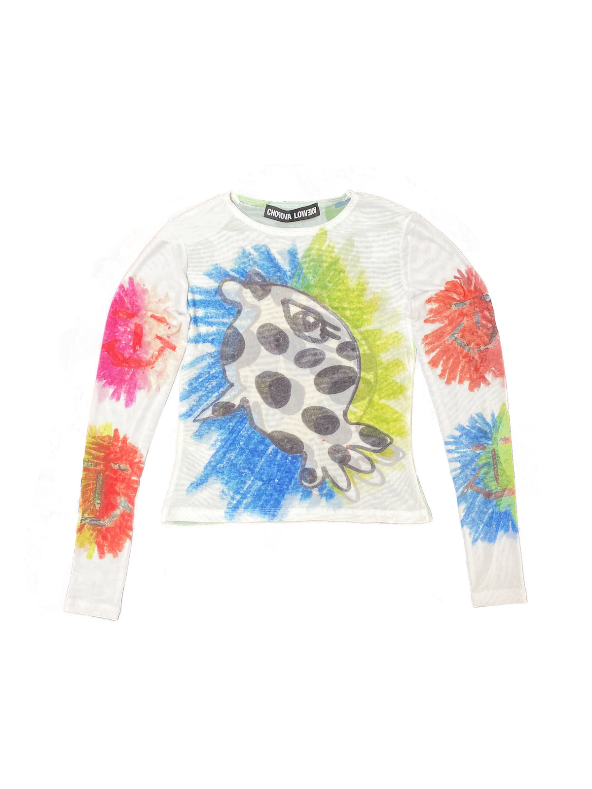 Polkadot Fish Mesh Top
